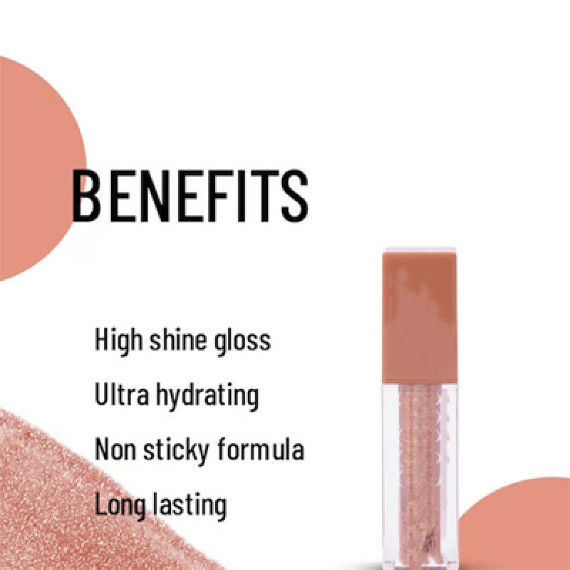 Glittery High Shine Long Lasting Lip Gloss 7 ml