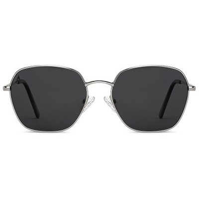 Grey Lens & Gunmetal-Toned Other Sunglasses with UV Protected Lens