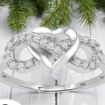 Sterling Silver Rings for Women, Infinity Ring for Women