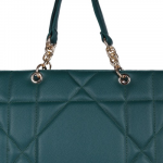 Textured Structured Quilted Tote Bag