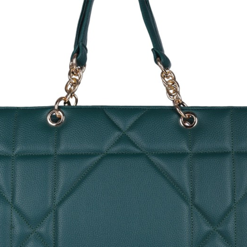 Textured Structured Quilted Tote Bag